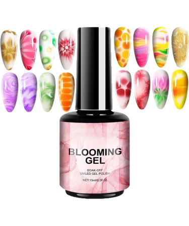 Nail Gels - Blooming Color Gel Ink Art Polish | Clear base for marble nail designs spreading fade effect soft texture formula - Buy Online on GoSupps.com