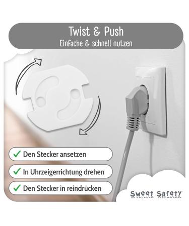Sweet Safety Baby Socket Protectors | T V Tested Child Locking Safety Sockets | Easy Assembly Child Protection for Home - Buy Online on GoSupps.com