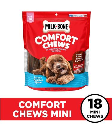 Milk Bone Mini Comfort Chews Rawhide Free Dog Treats with Unique Chewy Texture and Real Beef 18 Mini Chews - 22.2 Oz - Pack Of 4 - Buy Online on GoSupps.com