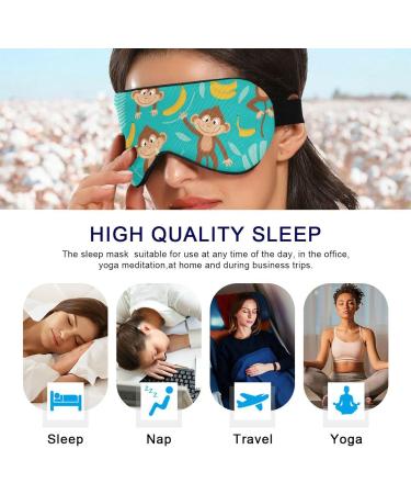 Haskirky Light Blocking Adjustable Eye Mask for Men and Women - Ideal for Travel, Yoga, Meditation, Office, and Deep Sleep - Buy Online on GoSupps.com