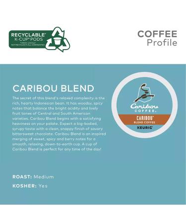 Caribou Coffee Caribou Blend Keurig K-Cup Pods 32 Count - Medium Roast - Buy Online on GoSupps.com
