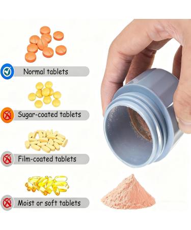 Coupe Medicaments Multifonction 3 En 1 S parateur De Comprim s Avec Lame Broyeur Medicament Avec Compartiment De Rangement Et Lame Convient Aux Personnes Ayant Des Difficult s Avaler - Buy Online on GoSupps.com