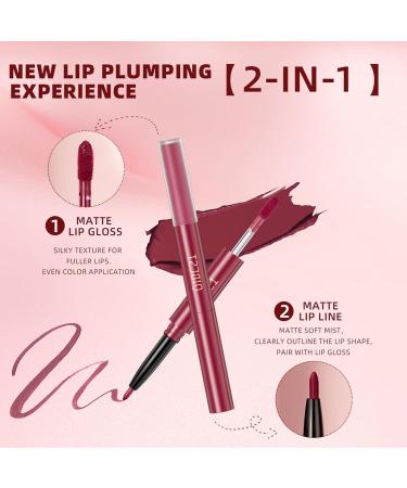 HERBENJOY Nude Lip Liner and Lipstick Set | Vegan & Cruelty-Free Makeup for Long-Lasting Matte Finish - Precision Defined Lip Liner for Women and Girls (01#) - Buy Online on GoSupps.com