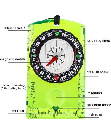 Waterproof Survival Compass for Kids - Perfect for Camping Hiking & Outdoor Navigation - Buy Online on GoSupps.com