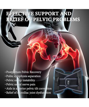 Inflatable Pressure Pelvic Support Belt - Postpartum Joint Repair & Pain Relief | Pelvic Tilt Correction & Sacroiliac Discomfort - Medium Size - Buy Online on GoSupps.com