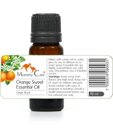 mommy care Sweet Orange Essential Oil for Aromatherapy 0.338 fl oz Brazil Origin - Buy Online on GoSupps.com