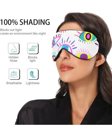 Haskirky Light Blocking Eye Mask - Breathable & Adjustable for Adults | Perfect for Travel, Yoga, Meditation, Office, & Deep Sleep | Comfortable & Colorful - Buy Online on GoSupps.com