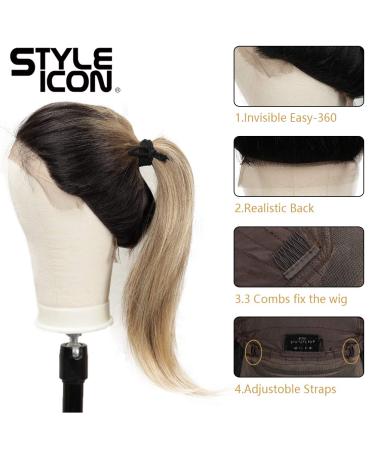 28 Ombre Blonde Easy-360 Lace Frontal Wig - Synthetic Long Straight Wig | Style Icon SOP 22613 - Buy Online on GoSupps.com