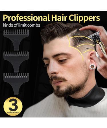 FENGCHUNS Cordless Hair Trimmer - Professional T-Blade Clippers for Men, Zero Gapped Edgers with LCD Display - Buy Online on GoSupps.com