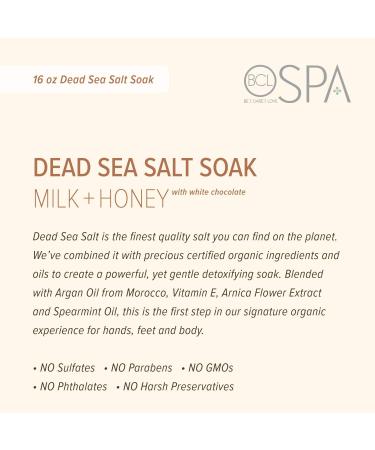 BCL Spa Bath Salt Milk + Honey - Dead Sea Salt Soak for Relaxation | International Shipping - Buy Online on GoSupps.com