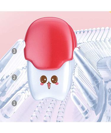 Kids U-Shaped Silicone Toothbrush Set - Cute Pig Handle - 2 Pack, 360 Whole Mouth Cleaning - Toddlers Ages 2-6 Years - 4 Color Dinosaur Design - Buy Online on GoSupps.com