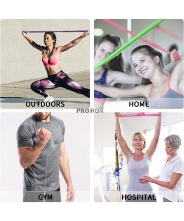 PROIRON Latex-Free Resistance Bands Set for Strength Training - Light, Medium, Heavy - Ideal for Yoga, Pilates, and Home Gym Workouts - Buy Online on GoSupps.com