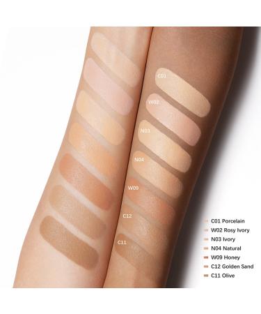 Oulac Clean Foundation Makeup - Water-resistant, Long-lasting, Vegan Formula - Rosy Ivory (02) 30ml - Buy Online on GoSupps.com