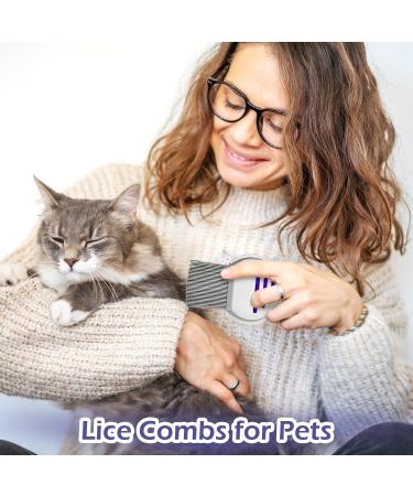 2 Peignes Anti-Poux | Peignes Poux Double Face en M tal pour Enlever Poux Pellicules Lentes Tiques et ufs. Convient aux Enfants Adultes et Animaux Cheveux Longs et pais - Buy Online on GoSupps.com