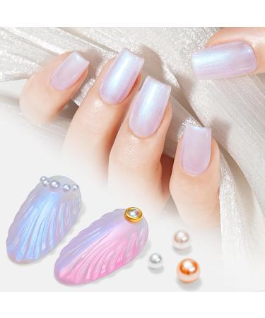 AILLSA Pearl Gel Nail Polish - Chrome Mermaid & Iridescent Shimmer - Soak Off UV Gel for DIY Manicure & Holiday Gifts - 0.27 Fl Oz - Buy Online on GoSupps.com