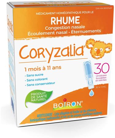 BOIRON Coryzalia Cold Relief Drops - 30ml - Buy Online on GoSupps.com