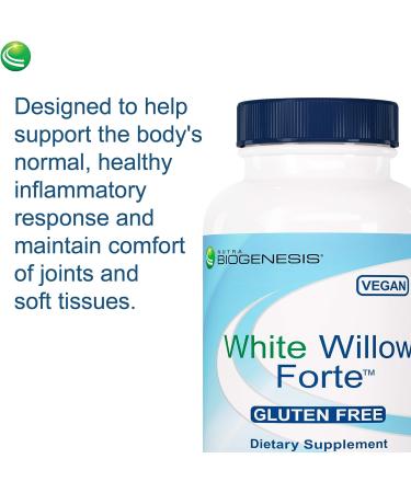 Nutra BioGenesis White Willow Forte - Body Comfort & Cytokine Balance Support - 30 Capsules - Buy Online on GoSupps.com