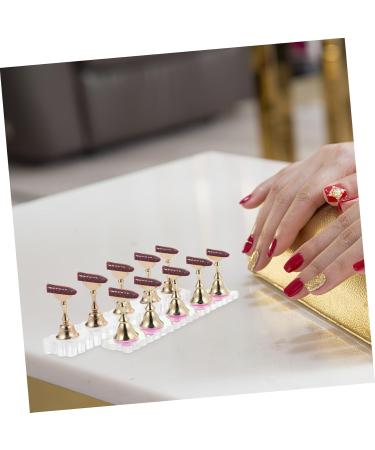 FRCOLOR Nail Accessories 2 Sets Show Rack Tools Nails Nail Painting Stand Press on Nail Holder Nail Practice Stand Nail Display Stand Magnetic Nail Holder Nail Supplies Stand Acrylic - Buy Online on GoSupps.com