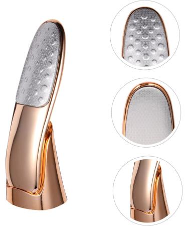 Housoutil Double-Sided Rubbing Board Pedicure Foot Scraper Foot Scrubber Foot Sander Pedicure Tools for Feet Callus Exfoliator Stainless Steel Pedicure File Bright Light - Buy Online on GoSupps.com