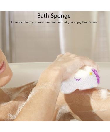 Unicorn Shower Brush & Bath Sponge - Loofah Soap Massager for Ultimate Body Scrub | International Shipping - Buy Online on GoSupps.com