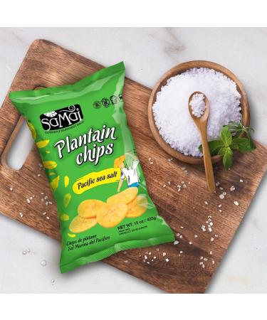Buy SAMAI Pacific Sea Salt Plantain Chips 1.2oz (36-Pack) - Gluten-Free Non-GMO & Kosher Snack | International Shipping Available - Buy Online on GoSupps.com