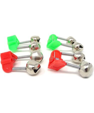 HONBAY 30PCS Plastic Clamp Fishing Rod Alarm Dual Bells - Green/Red Alerts - Buy Online on GoSupps.com