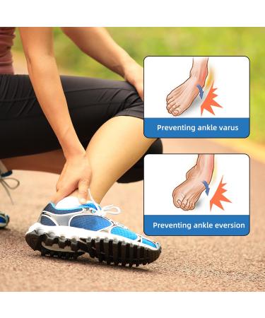 Ankle Support Brace for Women & Men | Compression Sleeve for Plantar Fasciitis & Sprained Ankle Relief | Medium - 1 Pair - Buy Online on GoSupps.com