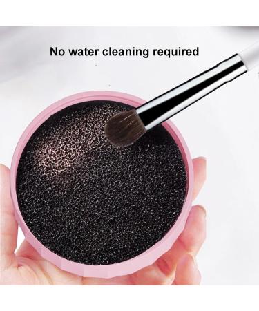 Wontool Makeup Brush Cleaning Mat | Silicone 4 in 1 Cleaning Bowl and Mat Portable Washing Tool Cosmetic Brush Cleaner for Easy Cleaning Pink - Buy Online on GoSupps.com