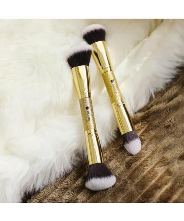 DUcare Makeup Brushes Set - 2 Piece Powder Foundation & Contour Kabuki Synthetic Hair - Premium Cosmetic Brush for Flawless Makeup Application - Buy Online on GoSupps.com