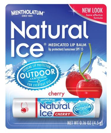 Natural Ice Medicated Lip Protectant/Sunscreen SPF 15, Cherry 0.16 oz