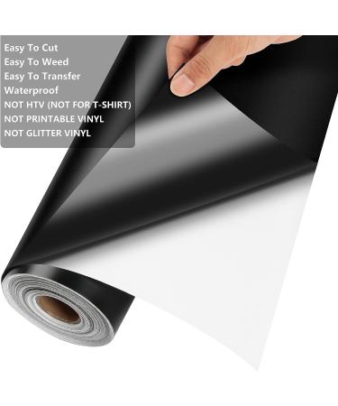 Matte Black Permanent Vinyl 12x50 Ft Roll for Cricut & Silhouette - Adhesive Craft Cutter Vinyl - Buy Online on GoSupps.com