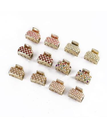 Lovely 6Pcs Pearls Plastic Hair Claws Clips Set for Women - Golden Line Barrettes Collection - Buy Online on GoSupps.com