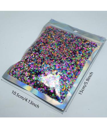 Shape Glitter - 2oz Mixed Chunky Glitter Dots for Tumblers Nails & Resin | Colorful Nail Sequins - Buy Online on GoSupps.com