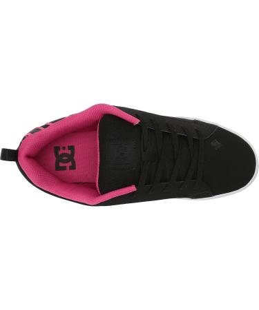 DC Women's Court Graffik Casual Low Top Skate Shoe - Black Pink - Size 42.5 EU - International Shipping Available - Buy Online on GoSupps.com
