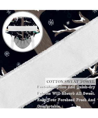 Parrot White Print Surgical Caps Hats - 2PCS Women's Bouffant Working Hat with Ponytail Holder - Pattern 03 - Buy Online on GoSupps.com