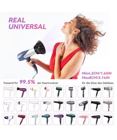 IREAL Universal Hair Diffuser - Foldable Attachment for Curly & Wavy Hair | Compatible with 1.65-3.14 Inch Hairdryers - Buy Online on GoSupps.com