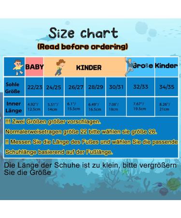 Children's Bathing Shoes | Slipproof Water Shoes for Boys & Girls | Aqua Socks for Pools & Beaches | EU Sizes 22/23 - Perfect for Vacation - Buy Online on GoSupps.com