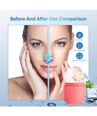 Buy Ice Roller for Face & Eye - Skin Care Kit for Brighter Skin Reduced Fine Lines Shrink Pores & Acne Relief - Pink - Buy Online on GoSupps.com