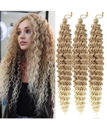22 Inch Allgro Ocean Wave Crochet Hair 3 Packs - Deep Twist Braiding Hair Extension in 27/613# Color - Buy Online on GoSupps.com