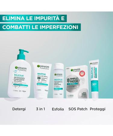  Garnier Garnier -Pure Active 3 in 1 Cleanser + Scrub + Mask for Mixed Skin - Avec imperfections 150 ml - Buy Online on GoSupps.com