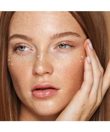Galactic Gold Face Freckles Set - 10 Premium Waterproof Metallic Gold Foil Flash Tattoos | Festive Gold Star & Freckle Temporary Tattoos - Buy Online on GoSupps.com