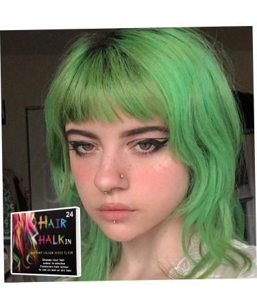 Hair Chalk 24 Colors Temporary Hair Dye Safe Hair Chalk for Kids Washable Temporary Hair Colour Pen Colorful Great Toy Temporary Hair Color for Halloween Carnival - Buy Online on GoSupps.com