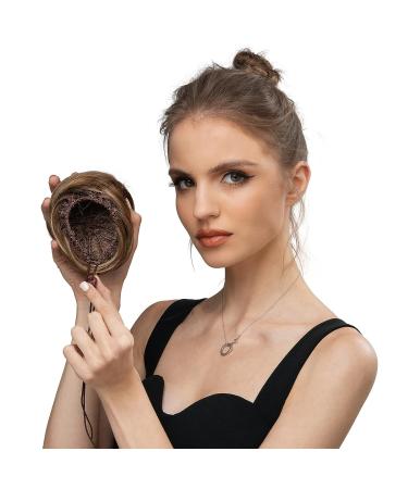 SARLA Dark Brown Synthetic Hair Buns Extension - Drawstring Updo Chignon for Women & Girls - Buy Online on GoSupps.com
