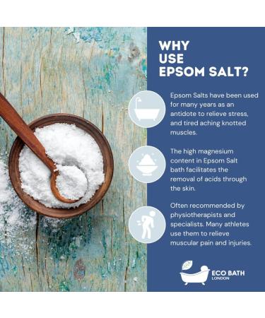 Eco Bath London Neroli & Lavender Epsom Salt Bath Soak 250g - Post-Workout Skin Conditioning Magnesium Bath Salts - Buy Online on GoSupps.com