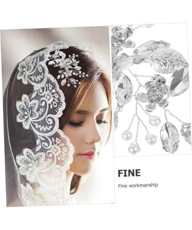Ipetboom Bridal Hair Comb Clip Hair Accessories Tiara Rhinestone Hair Comb Hair Side Comb Flower Hair Comb Rhinestone Hair Decoration Zinc Alloy Iron Sheets Bride Wedding - Buy Online on GoSupps.com