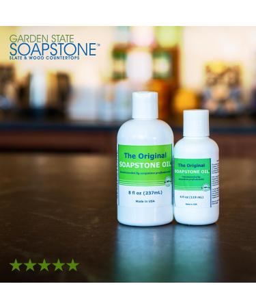 Original Soapstone Oil - Food Safe Natural Oils for Kitchen Countertops & Cutting Boards - Organic Wax Finish (8 oz) - International Shipping Available - Buy Online on GoSupps.com