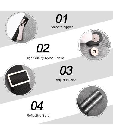 Fandare Anti-Theft Sling Bag for Men - Crossbody & Breast Pocket Backpack for Outdoor Travel Camping & Hiking - Gray - Buy Online on GoSupps.com