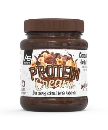 All stars Protein Cream Chocolate Hazelnut (330 g) - The creamy delicious protein spread without sugar added & without palm oil - 20% whey protein - high protein cream - vegetarian - Buy Online on GoSupps.com