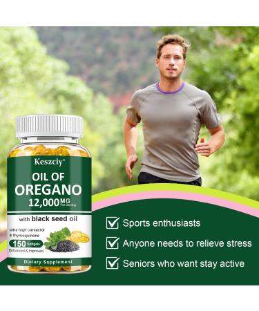 150 Softgels Oil of Oregano with Black Seed Oil 2 in 1 Oregano Supplement for Immune Health Retains High Concentrated Carvacrol & Thymoquinone Non-GMO 1 Pack 150 Count (Pack of 1) - Buy Online on GoSupps.com
