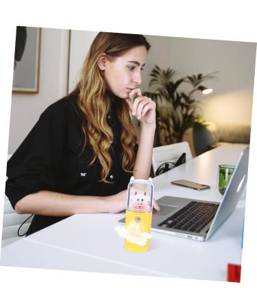 CANIGHT Moisturizer Cute Handheld Fan and Humidifier Aromatherapy Diffuser Plastic Material Yellow 3.8x3.8x10.8cm - Buy Online on GoSupps.com